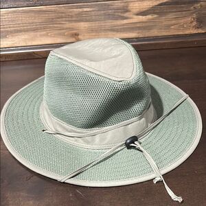 Men's Light Green Mesh Sun Hat